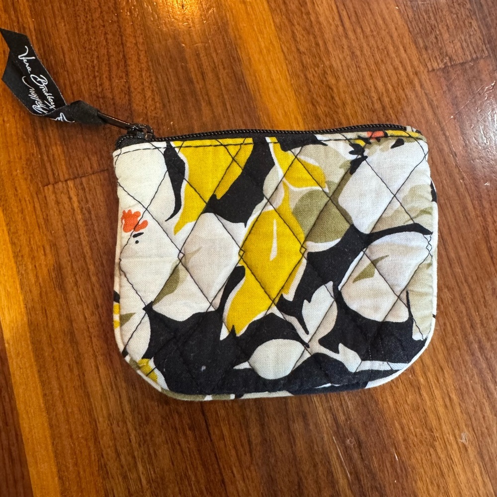 Vera Bradley Elegant Gray and White Fabric